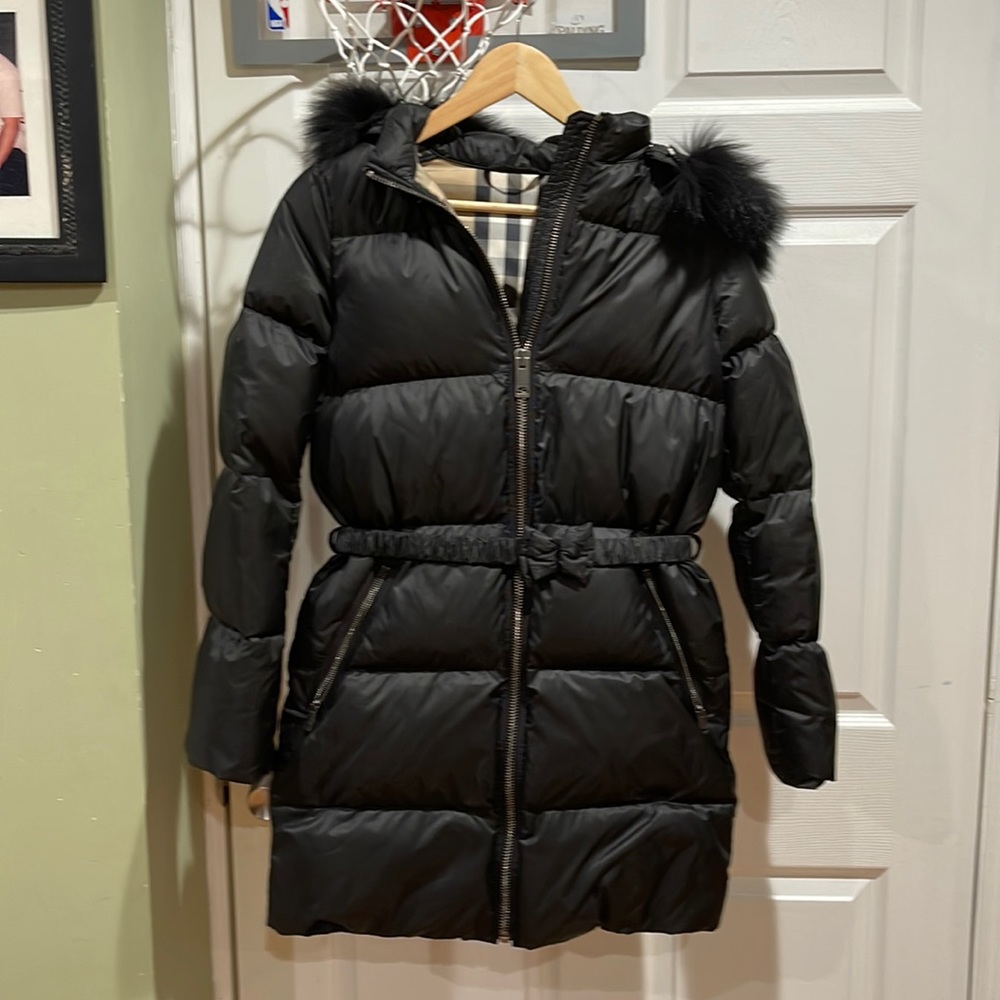 Girls Burberry puffer jacket